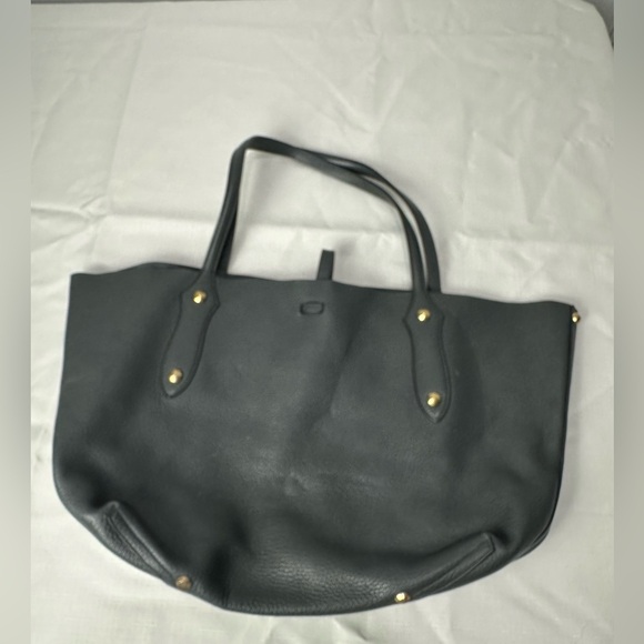 Annabel Ingall Handbags - Annabel Ingall Gray Pebble Leather Tote